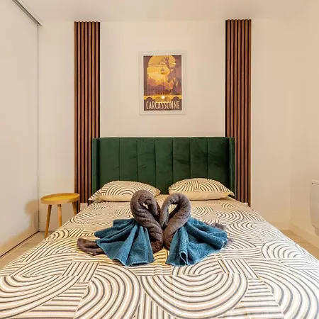 アパート Le Cosy Bernard , Parking, Piscine, Netflix カルカソンヌ